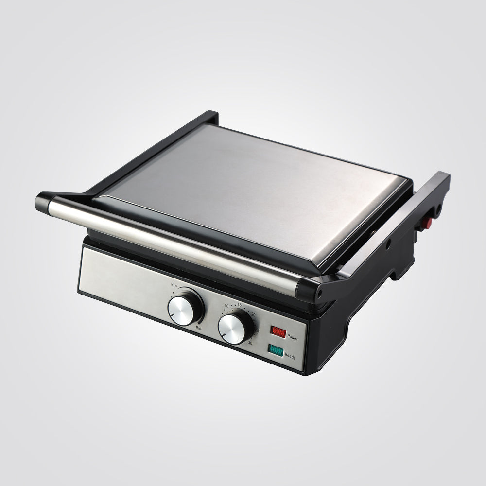 محمصة شواء احترافية + منظم درجة الحرارة يفتح 180 درجة 1500 واط