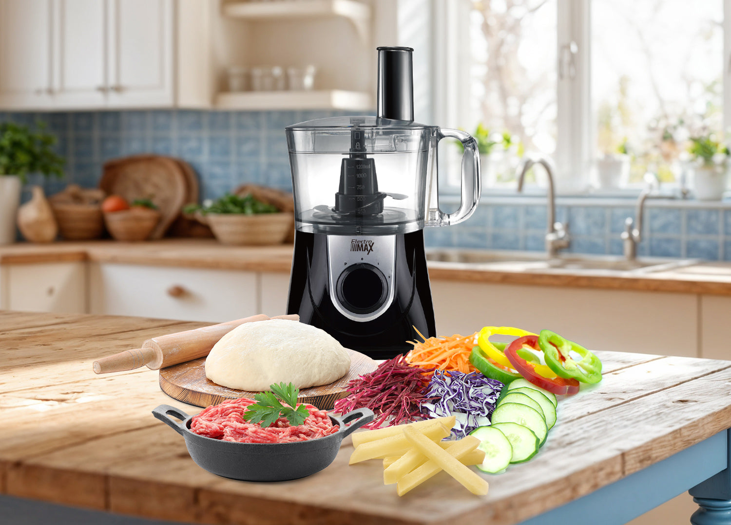 خلاط كهربائي، زجاج بيج، 500 واط