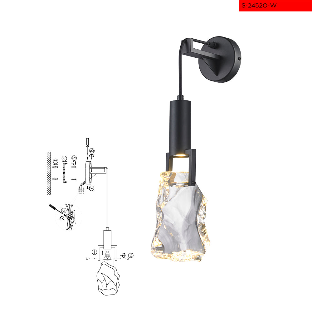 GU10 מנורת קיר איביזה נורה