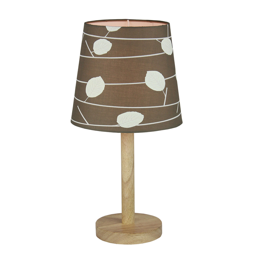 مصباح طاولة وردي