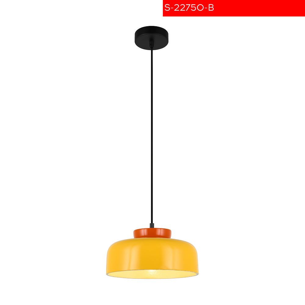 E27 B תליה יונה צהוב דגם