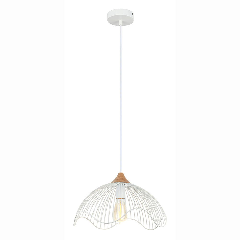 E27 תליה קרן לבן