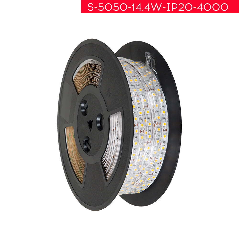 24Vרטמ100 4000K 14.4W SMD 60 סרט לד לא מוגן גוון