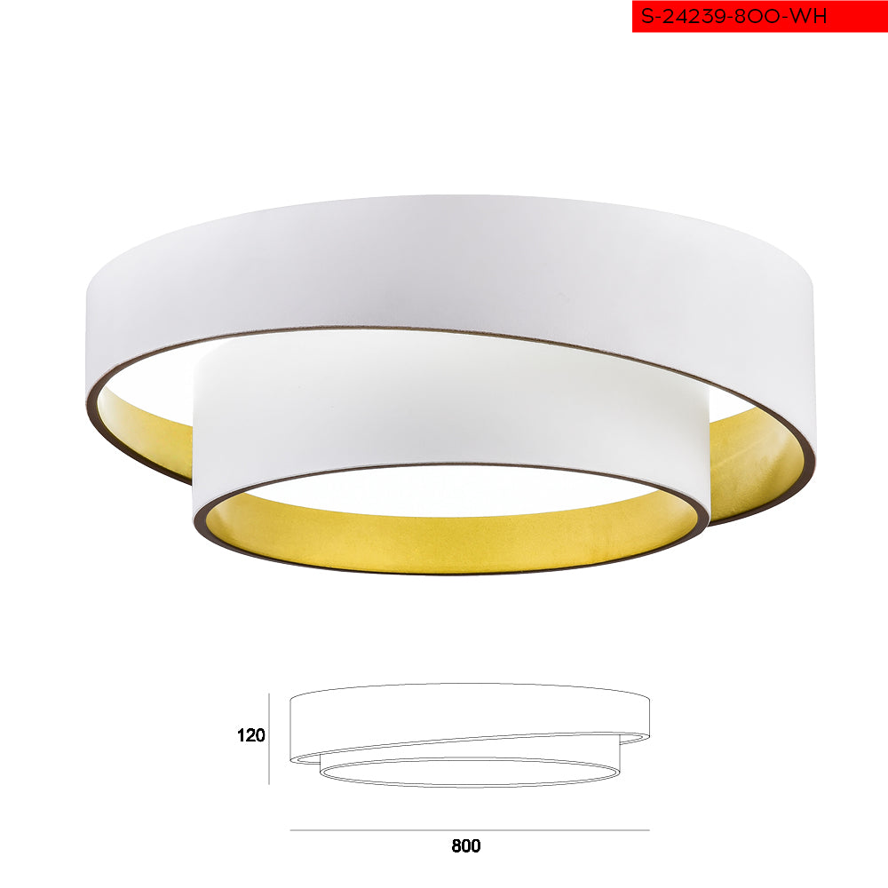 800 צמוד תקרה קרן לד לבן קוטר