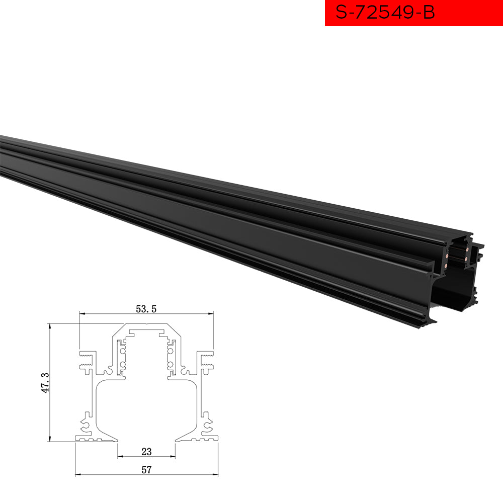 1 48V B פס צבירה מגנט סומו טרימלס פעמון שחור מטר