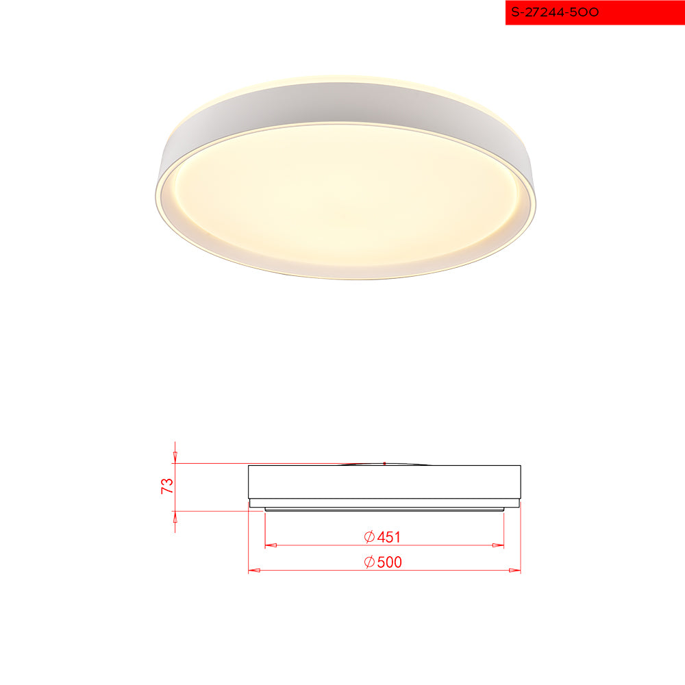 50W פלפון סמר לד עם שלט לעמעום