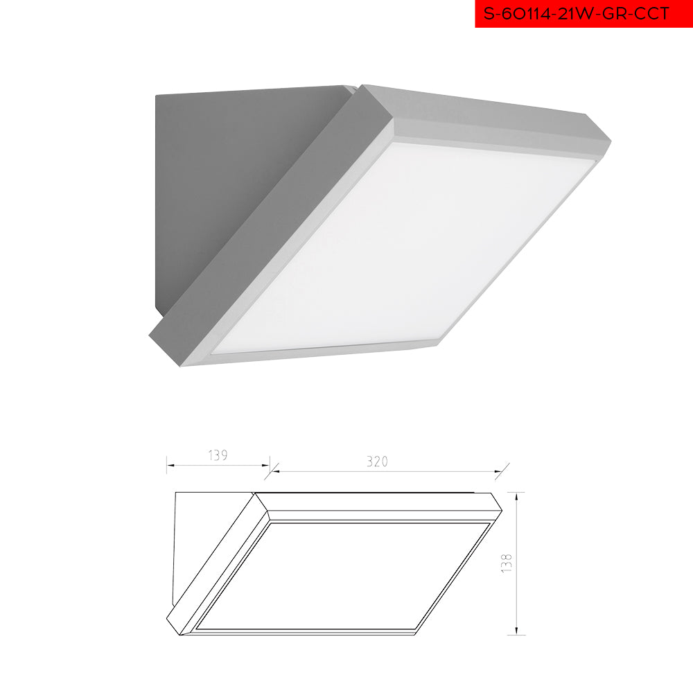 CCT 21W קיר רוז אפור