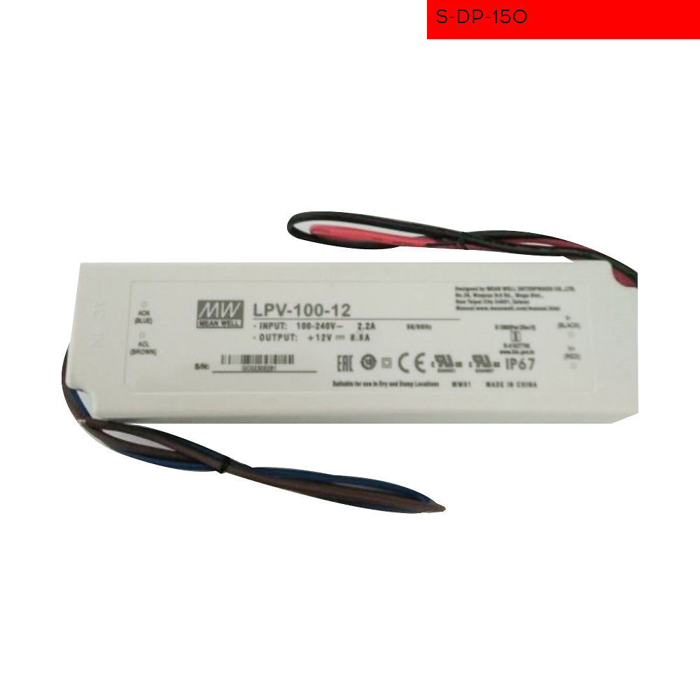 רביירדMW 220V/12V IP 67 12.5A 150W