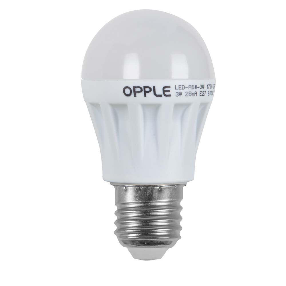 W3 E27 LED OPPLE לבן קר  כדור נורת