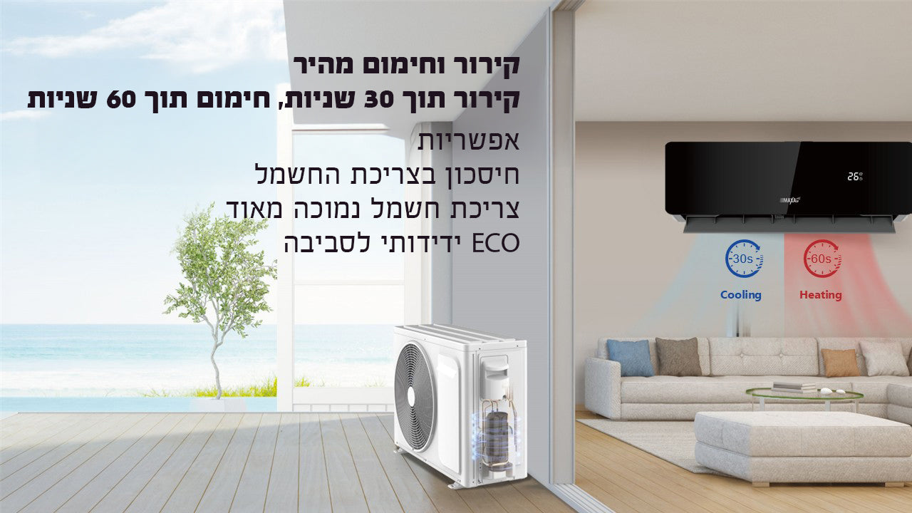 מזגן עילי Black PRO  כ"ס  –2.5