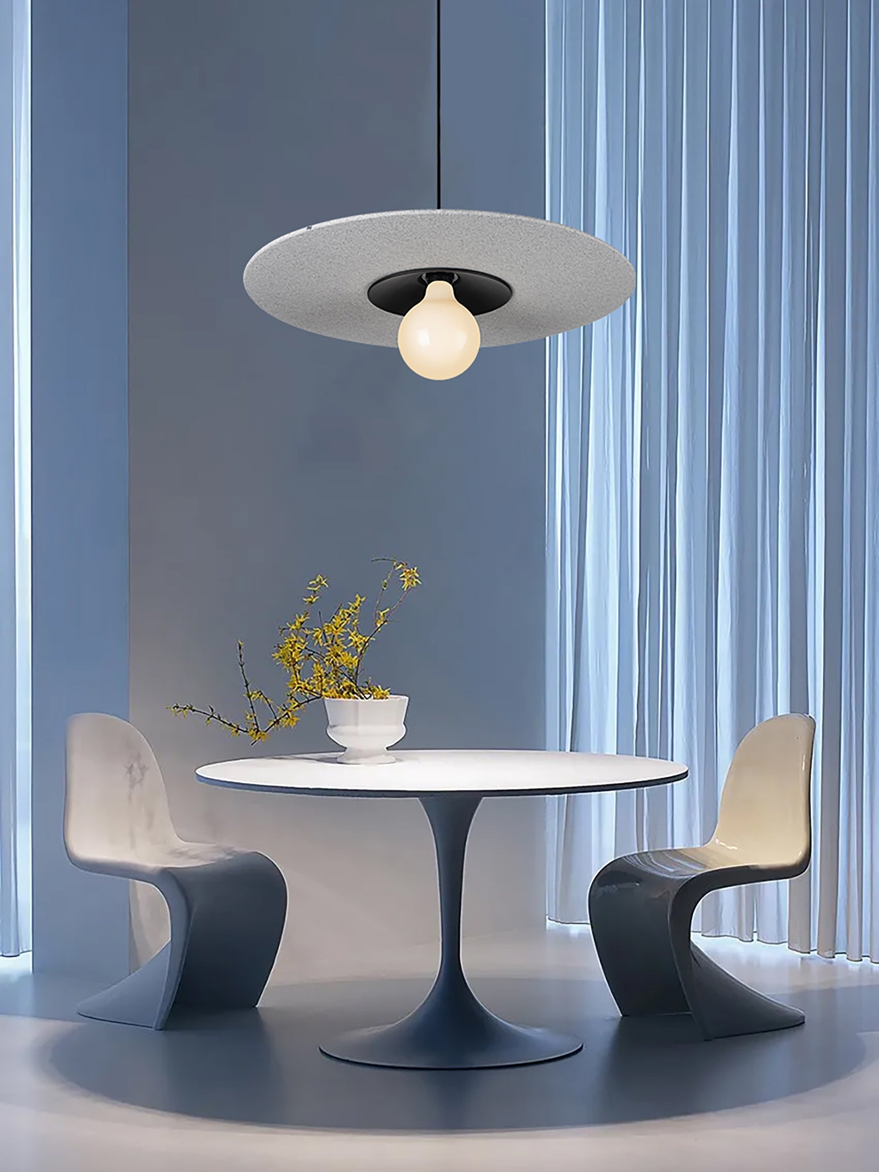 مصباح E27 A Eden المعلق باللون الرمادي