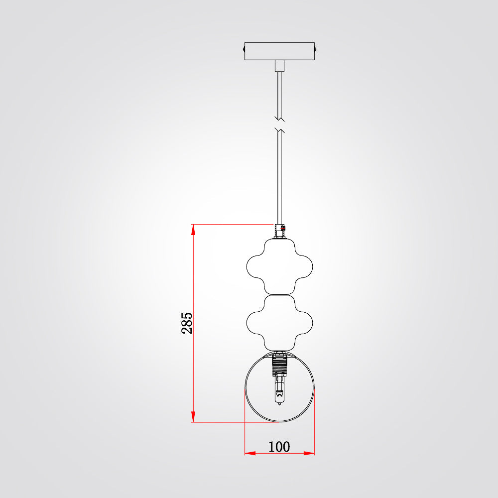 قلادة بونبون مزدوجة G9