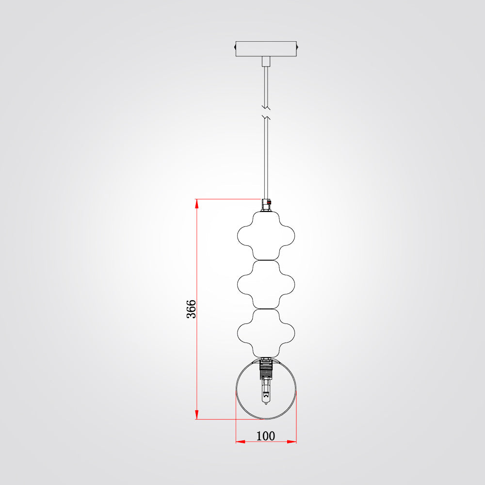 قلادة ثلاثية من G9 Bonbon