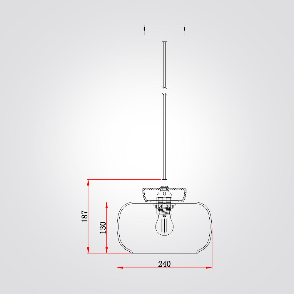 قلادة E27 C باللون البرتقالي الحمامي