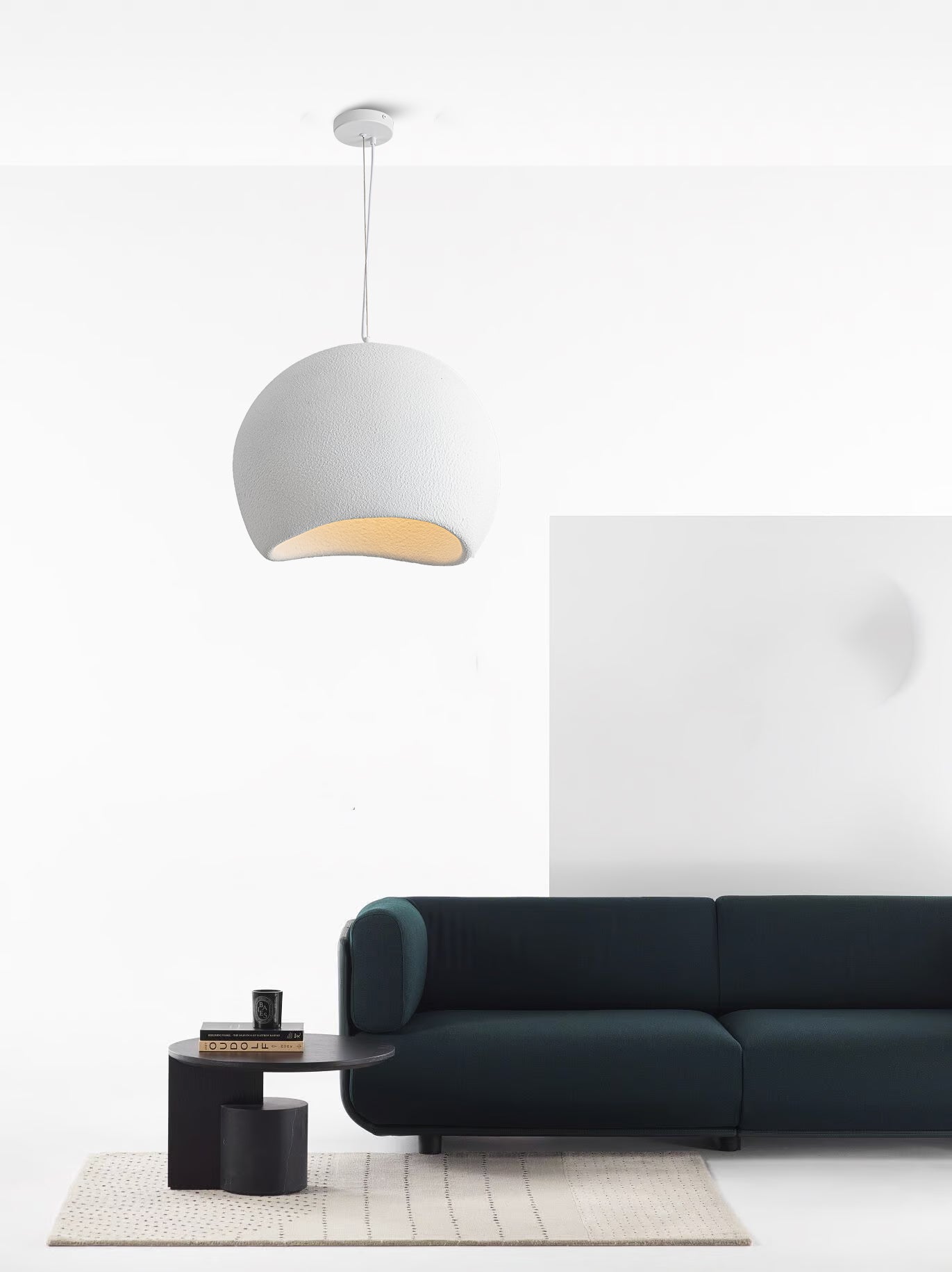 قلادة شلال بيضاء بقطر 45 سم