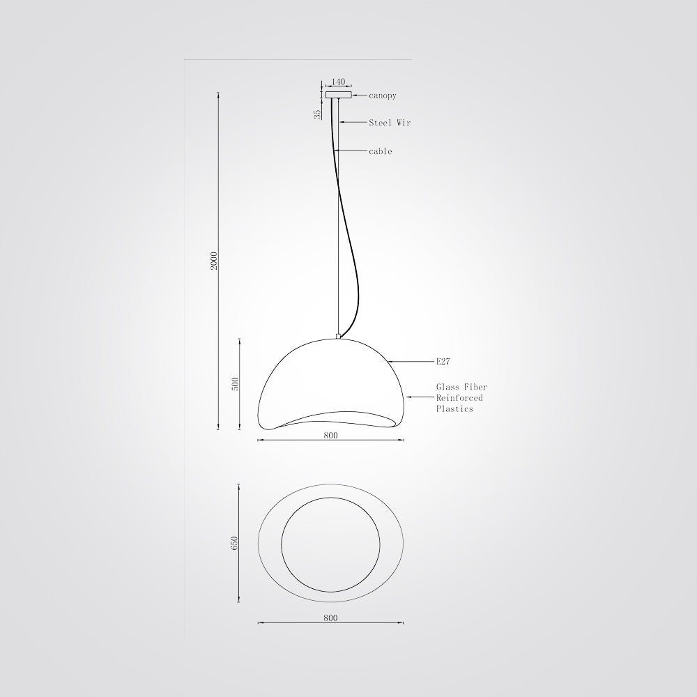 قلادة شلال بيضاء قطرها 80 سم
