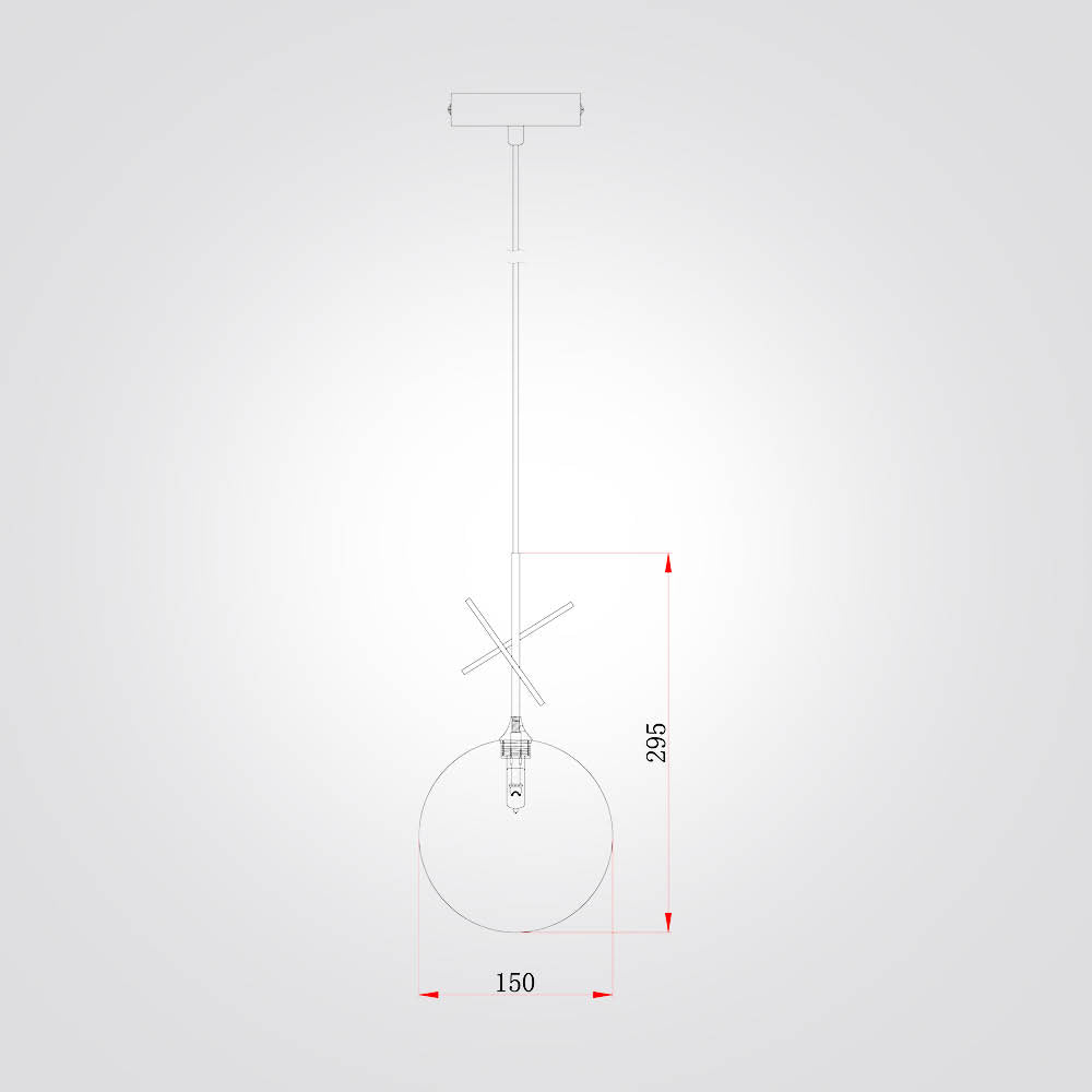 مصباح معلق G4 Paris، شفاف + نحاس