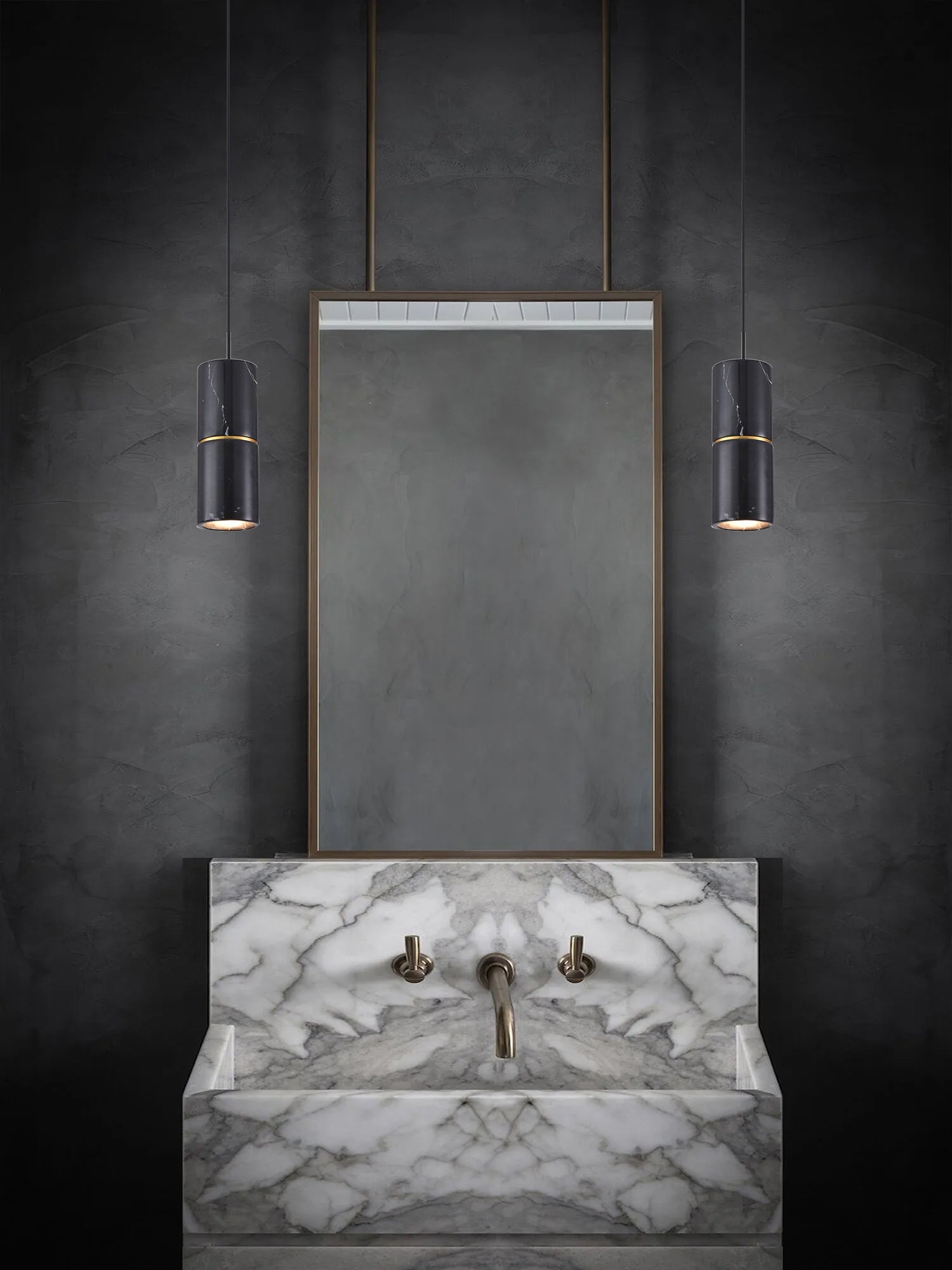 قلادة مدفع أسود E27 + حلقة نحاسية