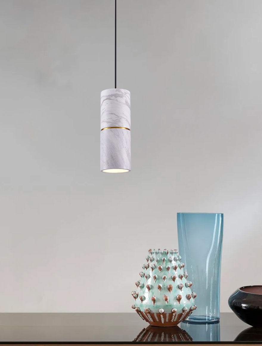 قلادة مدفع بيضاء E27 + حلقة نحاسية