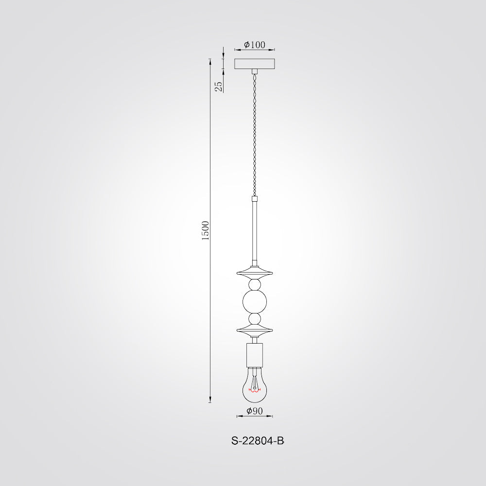 E27 B قلادة يمان نحاسية باللون الأبيض
