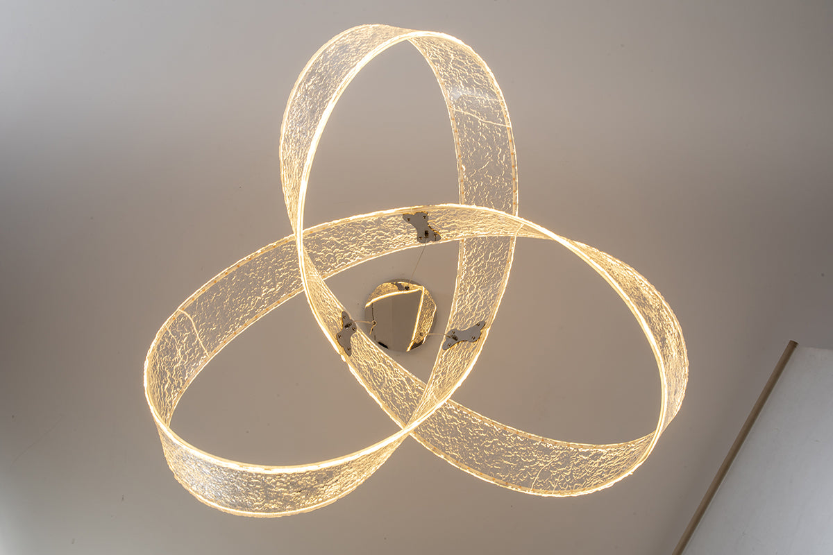 לורנס גוף תלוי LED 80W כרום 100 ס״מ