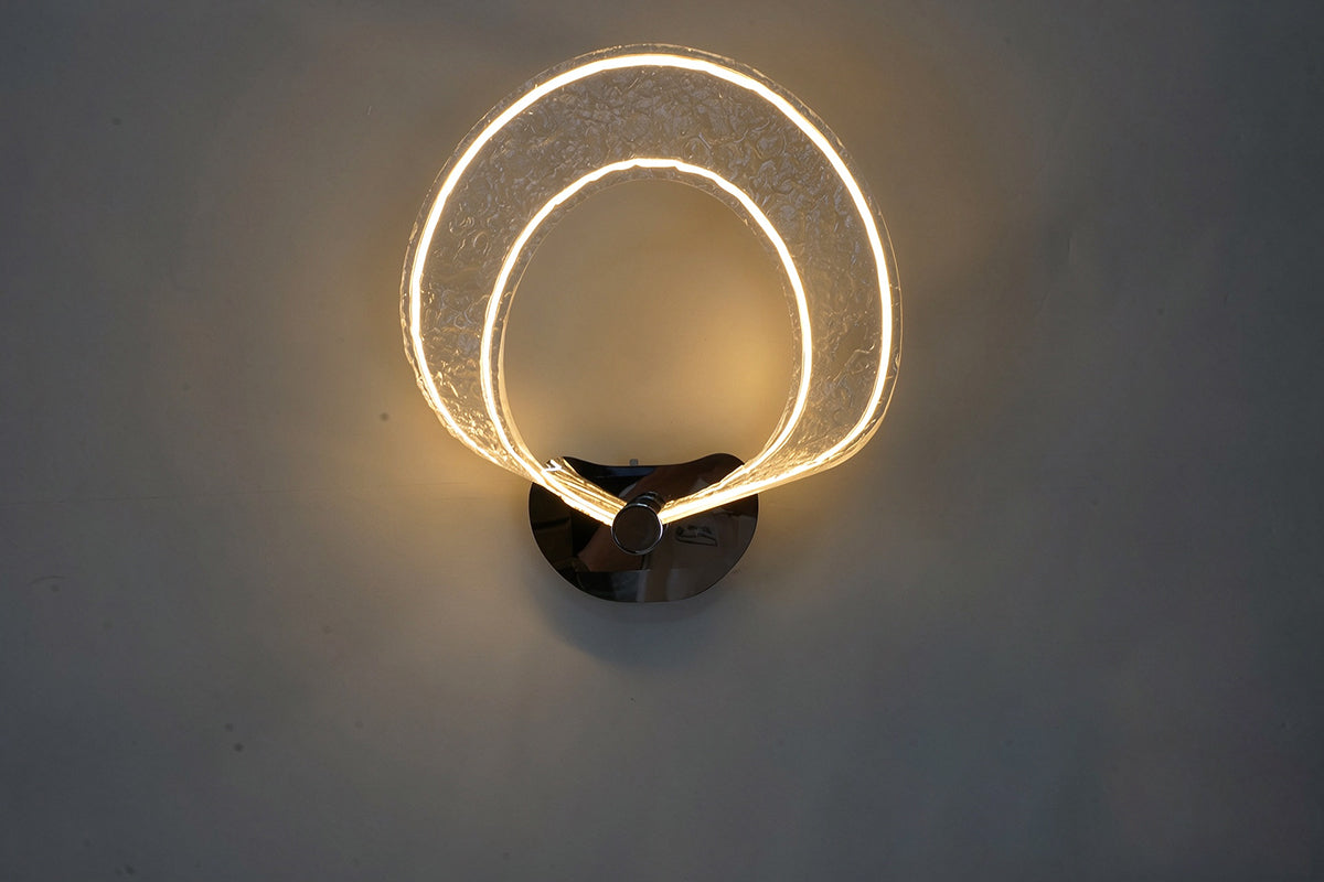 לורנס צמוד קיר LED 25W כרום