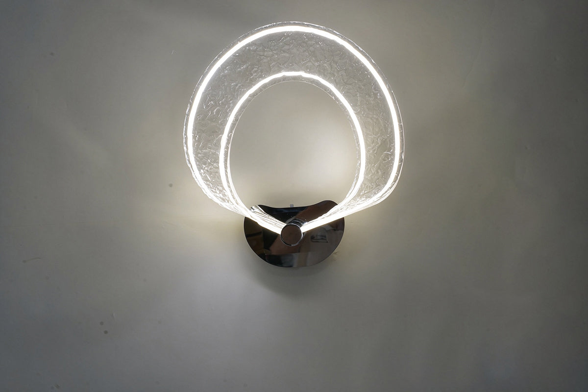 לורנס צמוד קיר LED 25W כרום