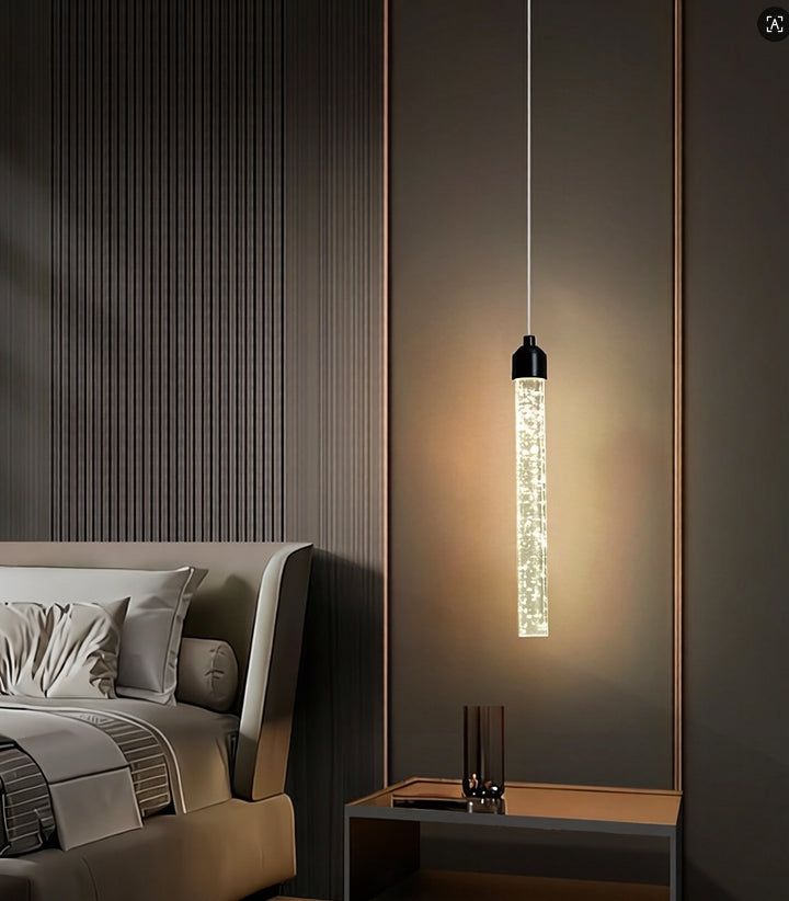 LED 3W 3CCT מנורת תלייה קריסטל | | |שחור