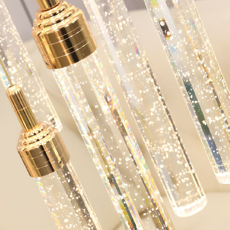 45W 3CCT 15 LED מנורת תלייה קריסטל | ראשים | | | זהב