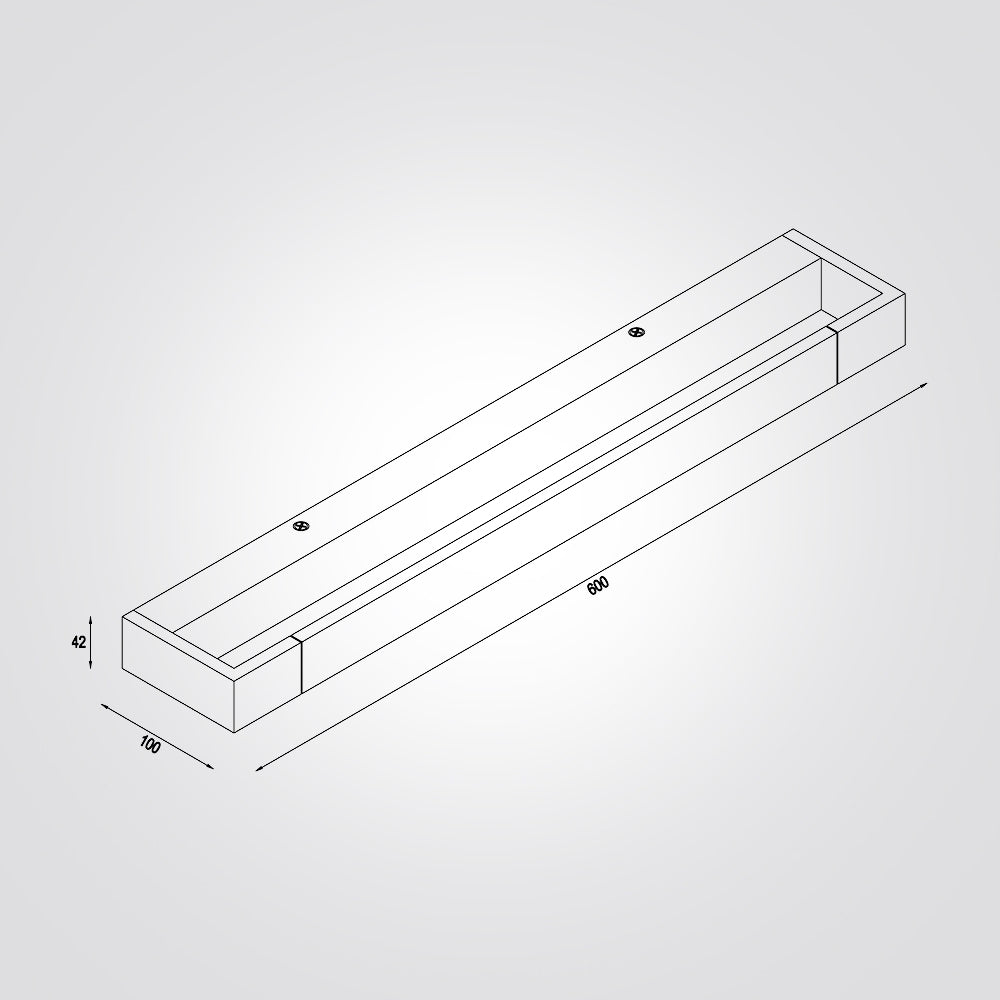 CCT|18W 60 קיר רון ניקל מוברש מתכוונן אורך ס"מ