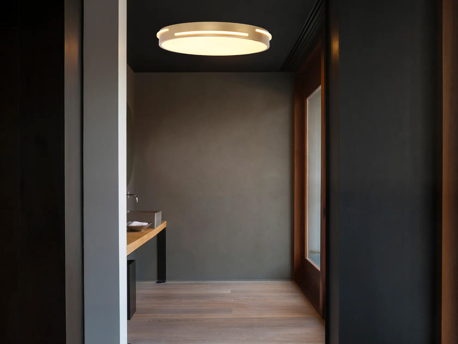 400 צמוד תקרה לון עגול לד קוטר פליז