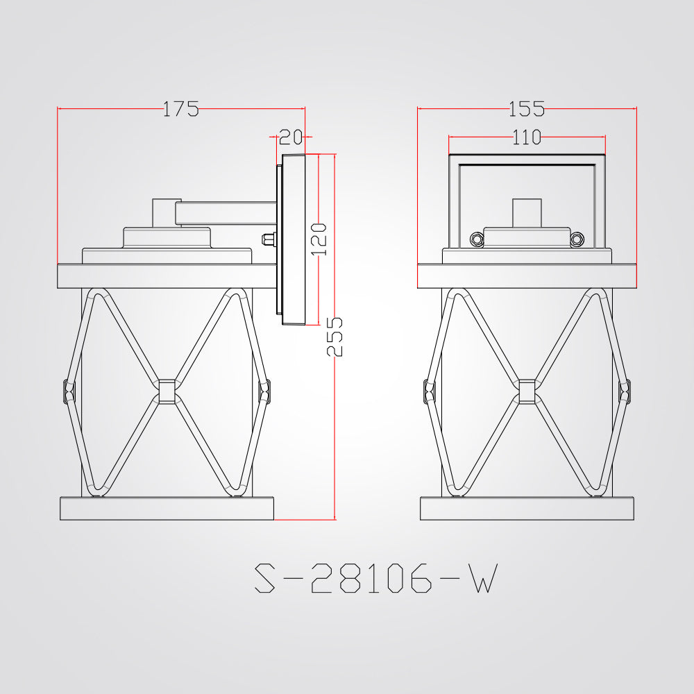 מנורת קיר חוץ גטבורג– 40W IP44 |E27