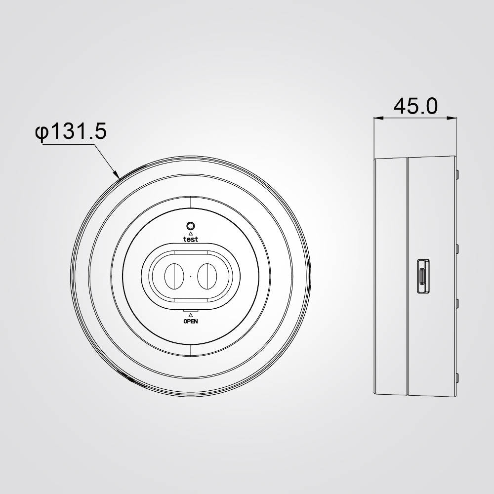 مصباح طوارئ بقوة 3 وات يعمل ببطارية ليثيوم أحادية الاستخدام