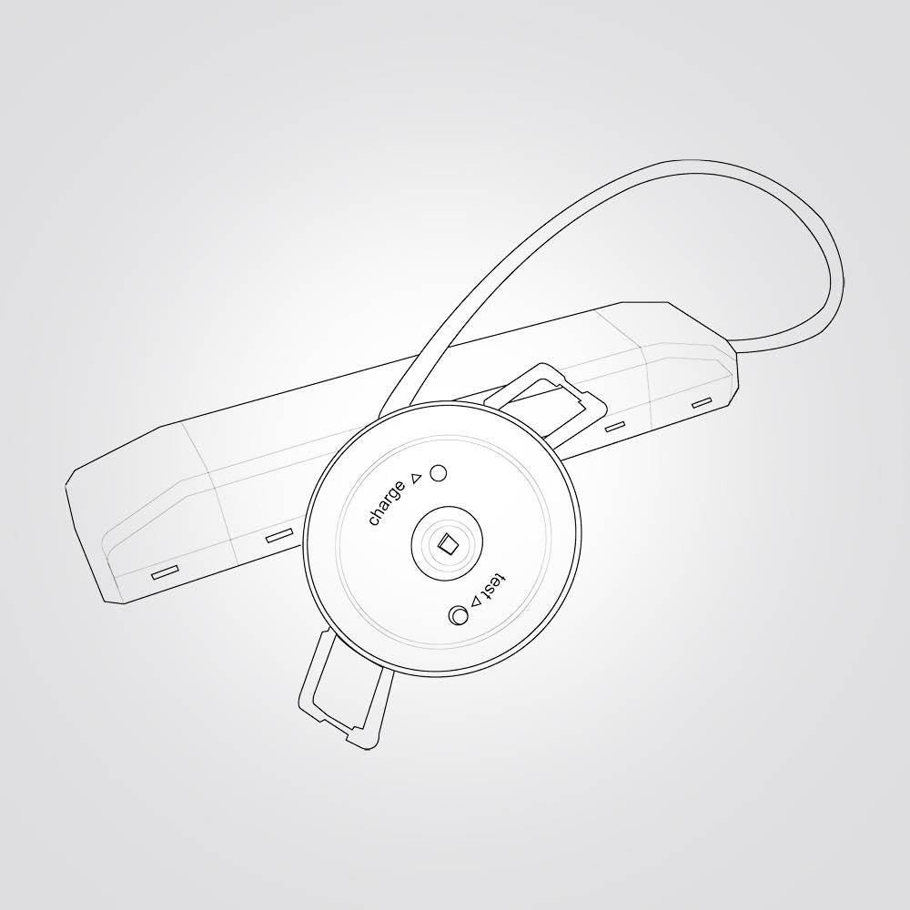 مصباح طوارئ غاطس أحادي الغرض بقوة 3 وات يعمل ببطارية ليثيوم