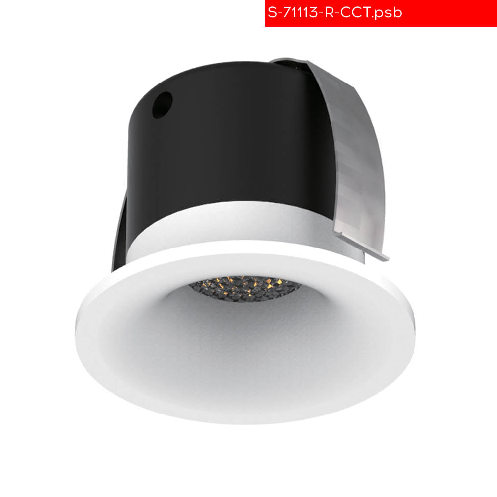 שקוע תקרה לן לד עגול לבן  3W CCT