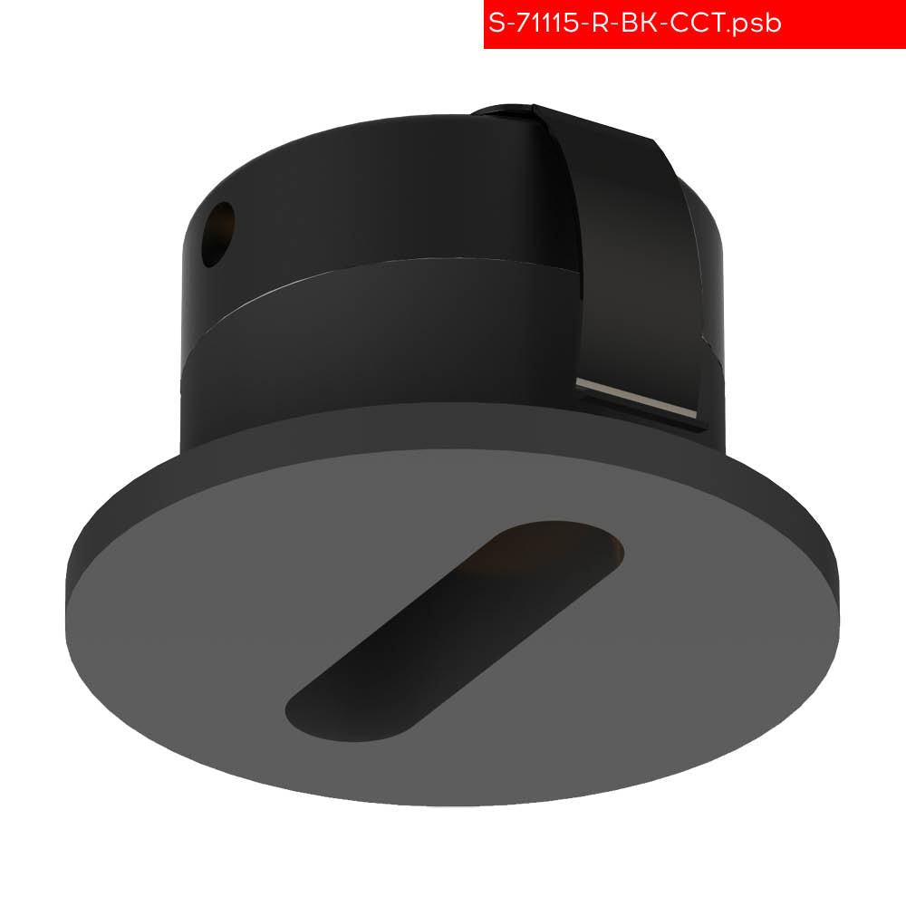 3W CCT שקוע תקרה סרי לד עגול שחור