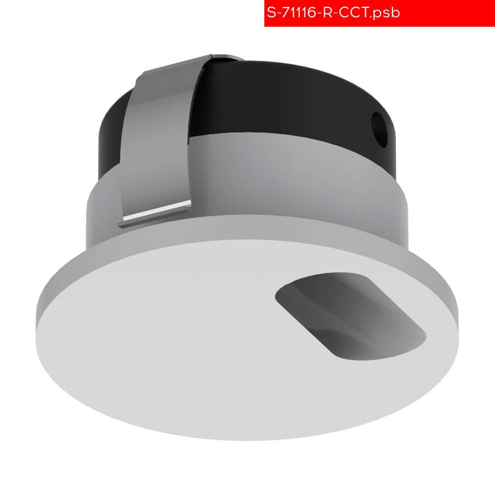 שקוע קיר סיל לד עגול לבן 3W CCT