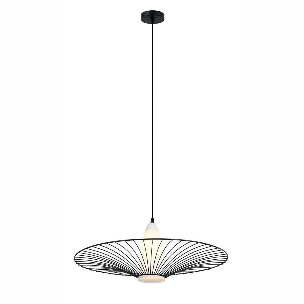 E27 500 B תליה גידי שחור ק'