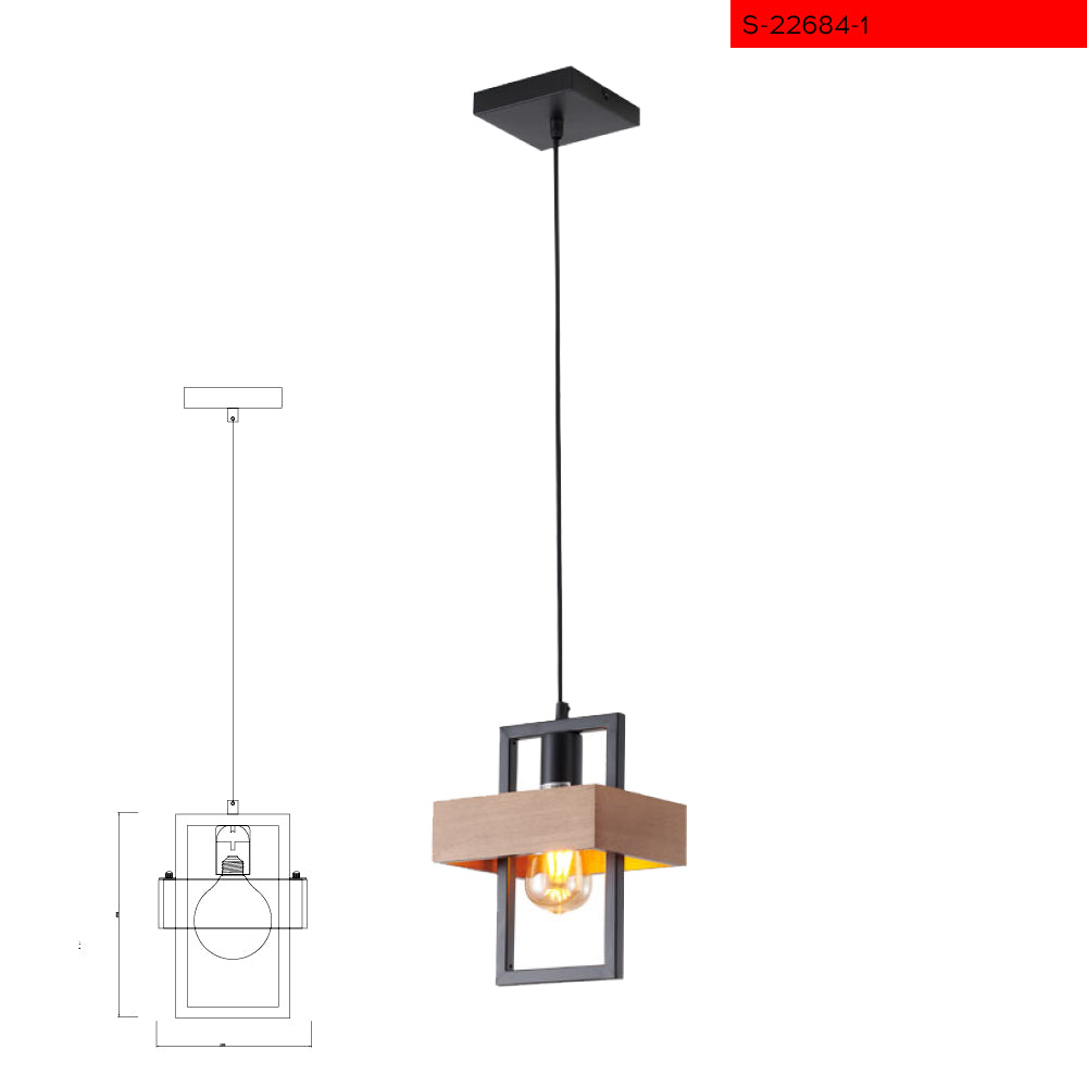 E27*1 מנורת תליה צ'יסלה בודד