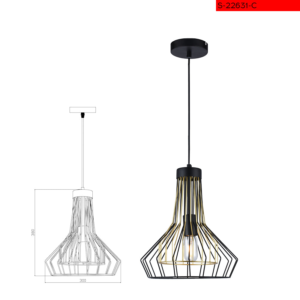 E27 C מנורת תליה נוהא