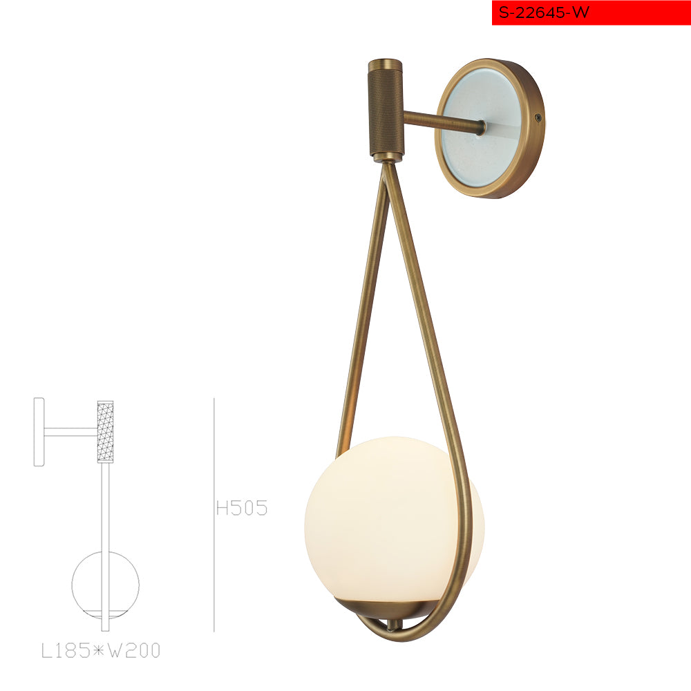 E14 מנורת קיר סומא עתיק