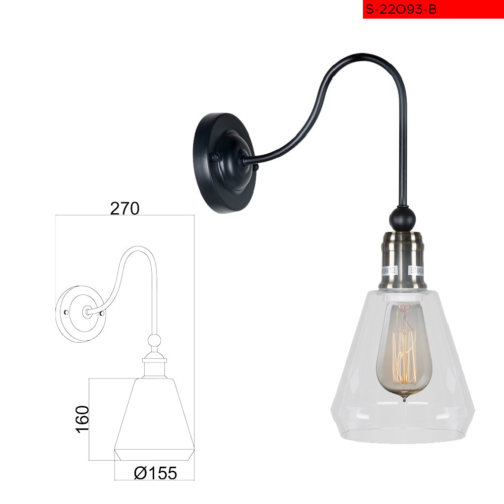 B מנורת קיר אדליה