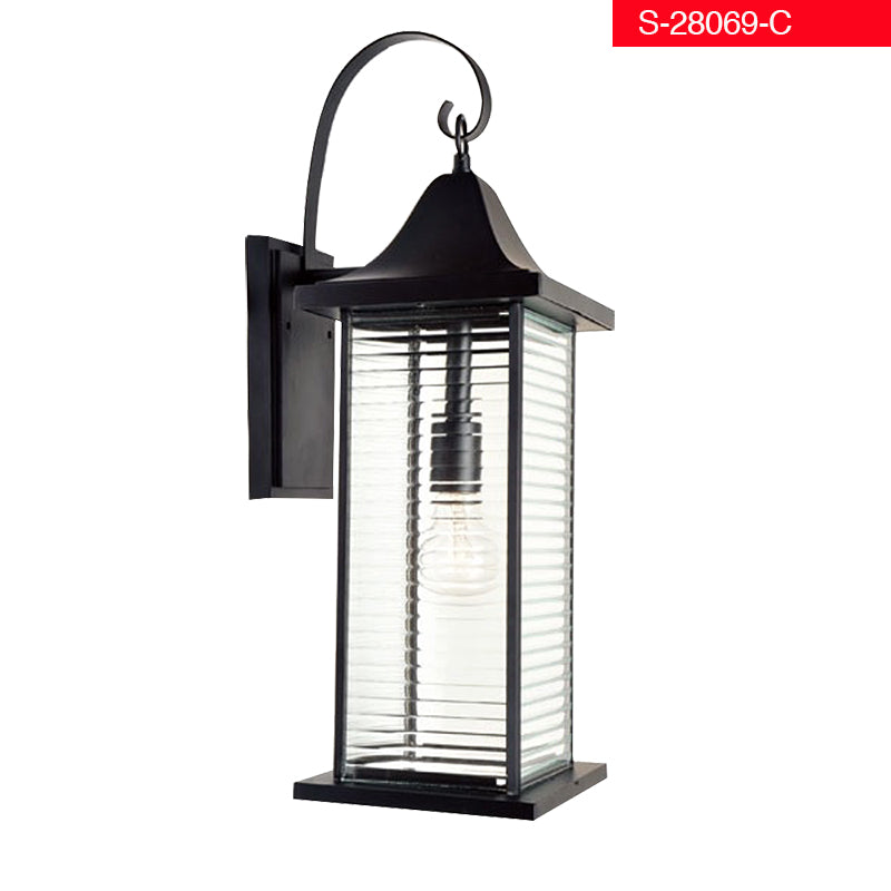 E27 C פנס קיר גינה טום שחור