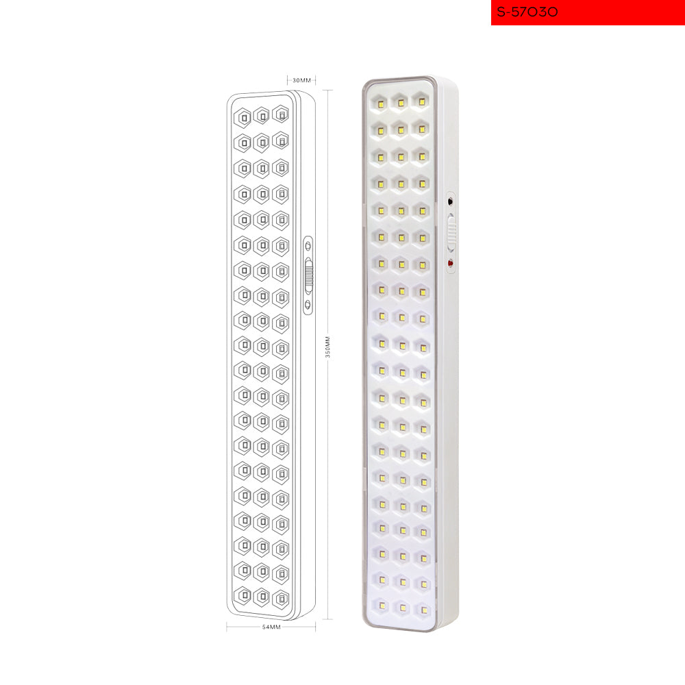 6W מנורת חירום מאסה לד סוללת ליתיום